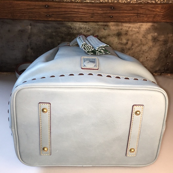 Dooney & Bourke Florentine Drawstring Bag in Pale Blue - Picture 6 of 14